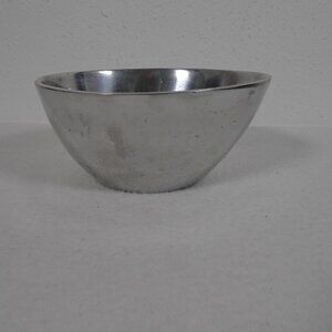 Pottery Barn Metallo Collection Egg Bowl Metal Aluminum Serving Dish